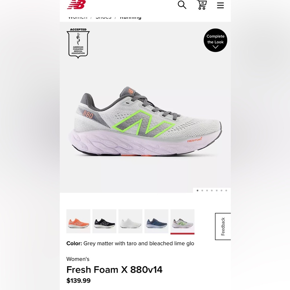 New in the box womens New Balance Fresh Foam 880